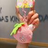 Creative Carrot Strawberry Bamboo Cat Plush Doll Pendant Keychain For Kids And Collectors