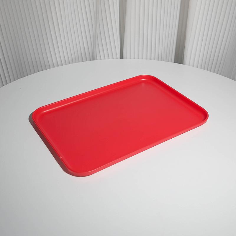 Nordic Style Rectangular Plastic Tray for Fast Food, Kindergarten, Home, and Catering