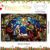 Tatuo 6 x 3.6 ft Christmas Nativity Backdrop Religious Xmas Decoration