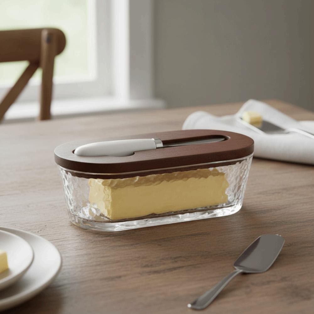 Oval Shape Butter Container Visible Butter Dish Durable Butter Tray  Lunch