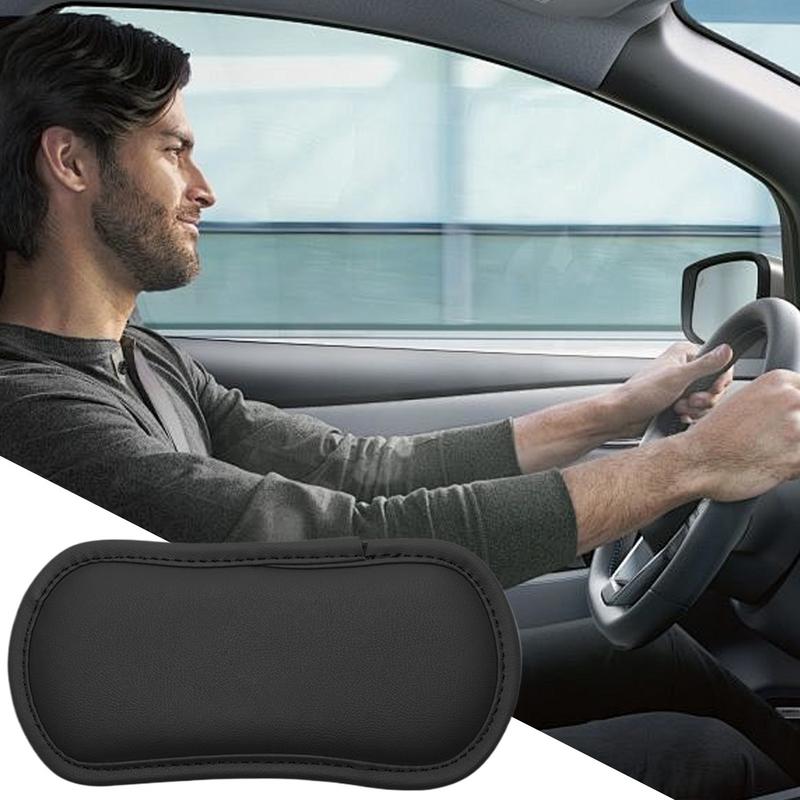 Car Suede Leather Knee Pad Inside Knee Cushion Comfortable Elastic Cushion Thigh Support Anti-collision Pad Interior Accessories