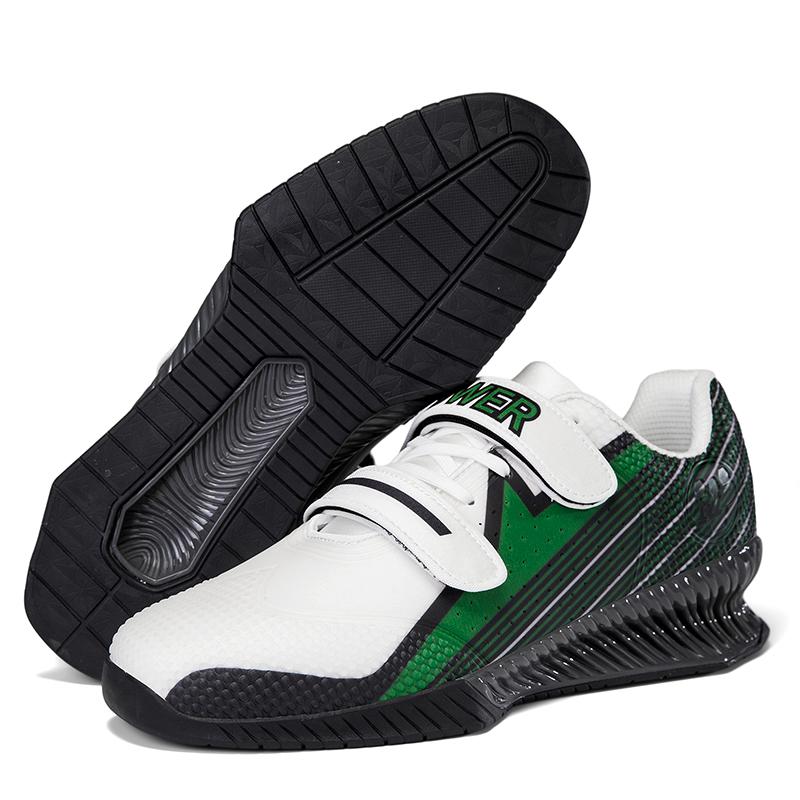Men Durable Weightlifting Shoes Big Size Red Green Man Heavy Lifts Squats Powerlifting Sneakers Big Size