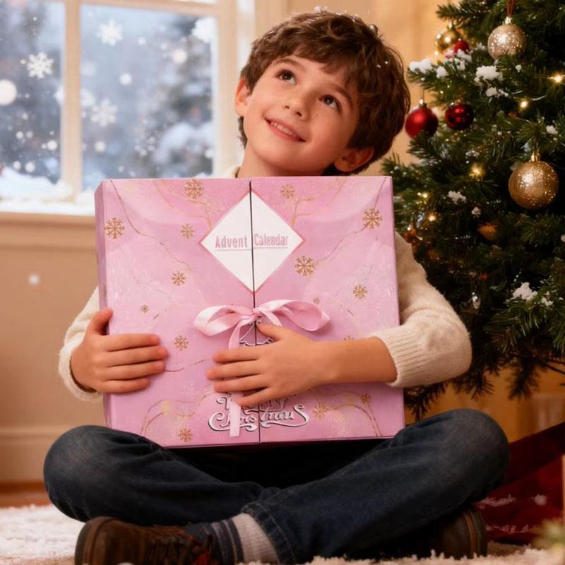 New DIY Christmas Advent Calendar Boxes 2025 Empty Box To Fill 24-Day Christmas Countdown Calendar Christmas Gift Box