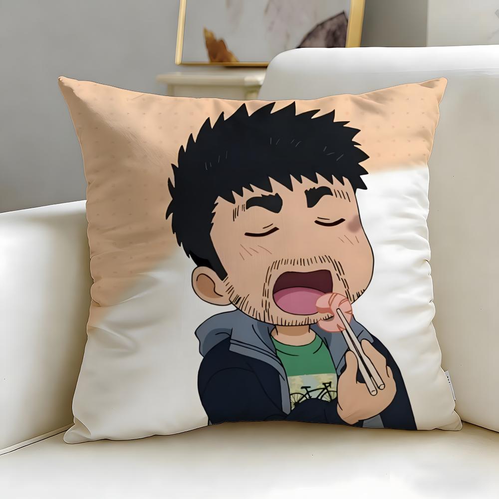 Solo Camping for Two Cushion Cover Soft & Easy-Wash Pillow Case – Versatile for Couch, Bed, Travel and Office