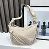 Solid Color Women's Shoulder Bag Simple Single-shoulder Bag Fashionable Underarm Bag  Work Travel