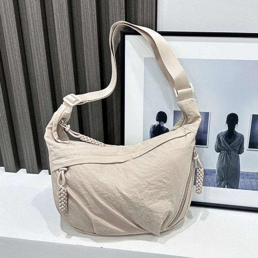 Solid Color Women's Shoulder Bag Simple Single-shoulder Bag Fashionable Underarm Bag Work Travel