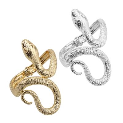 Готический унисекс открытый браслет в форме змеи для мужчин и женщин, панк, хип-хоп стиль, нерегулярный браслет, модное заявление, бижутерия