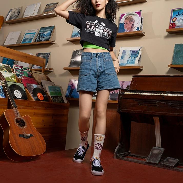 Vans Футболка с коротким рукавом и принтом в виде букв, женские топы, черный цвет VN000GGDBLK