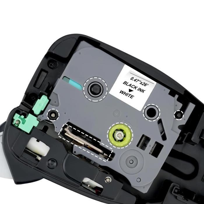 Набор из 6 лент - Phonillico® - Совместим с Brother P-touch - 12 мм x 8 м - Разные цвета - Заправка TZe-231