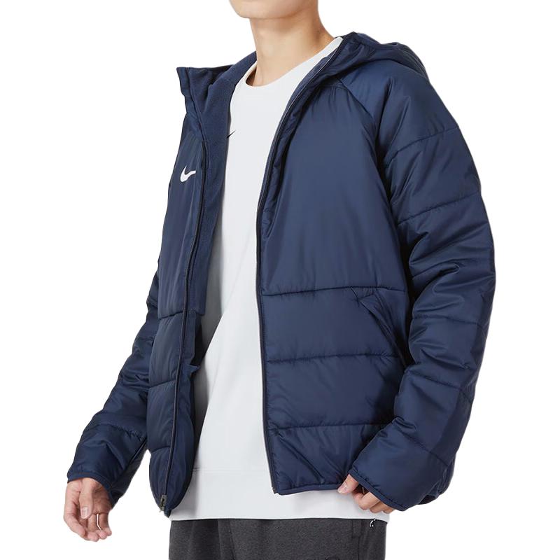 Nike Пуховики Мужские Синие С капюшоном Умеренные Другие DJ6311-451