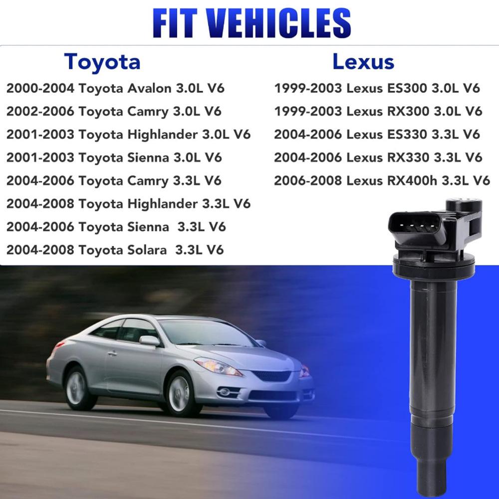 UF267 6 катушек зажигания для Toyota Camry 3.0L V6 (1999-2008 гг.)