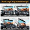 Adjustable Polarized Car Sun Visor Extender Clip-On Protection Anti-Glare Sun Blocker for Enhanced Driving