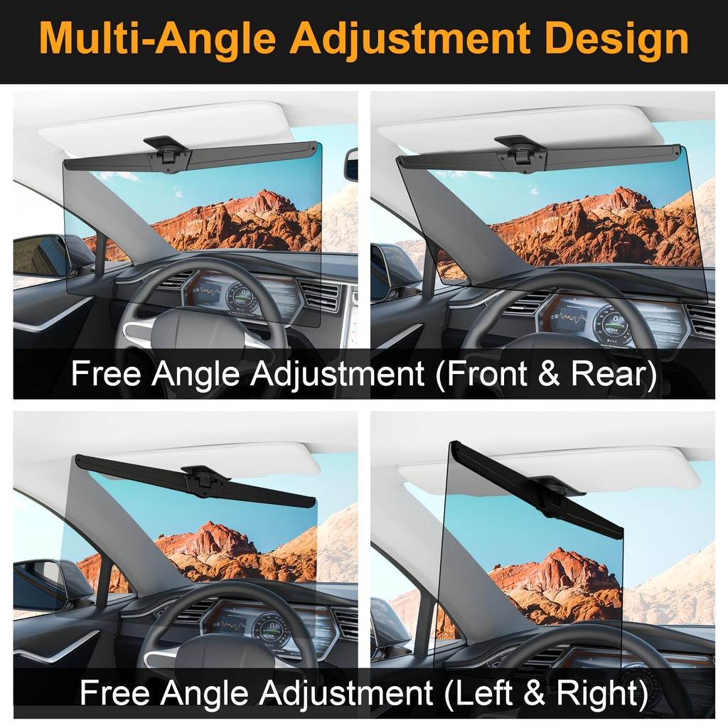 Adjustable Polarized Car Sun Visor Extender Clip-On Protection Anti-Glare Sun Blocker for Enhanced Driving