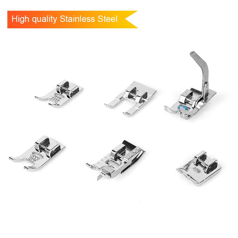 Для Brother Singer Janome вязание потайным стежком, штопка, аксессуары для швейных машин, набор прижимных лапок, 32/42 шт.