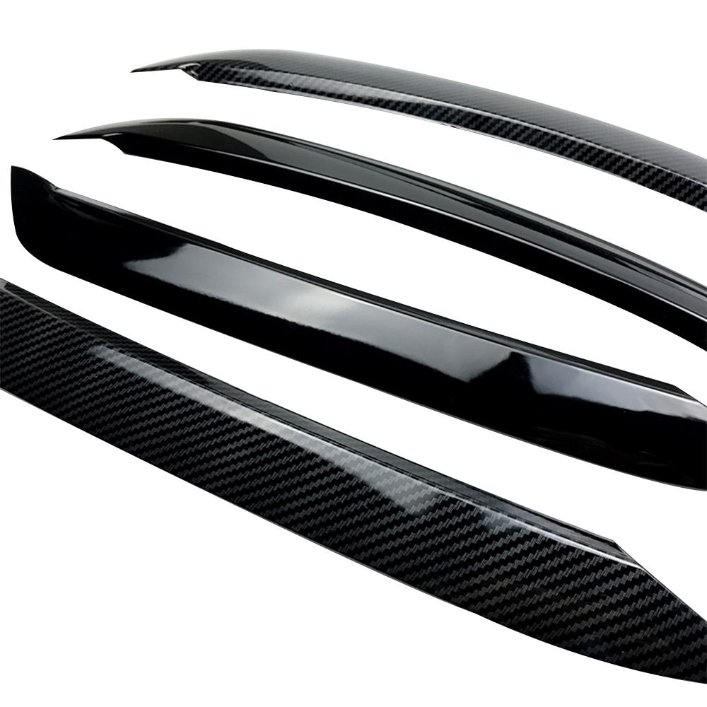 Для VW Polo 2019 2020 Стайлинг автомобиля Накладка молдинг на фары Веки Крышка накладка ABS Под карбон 2 шт. Аксессуары