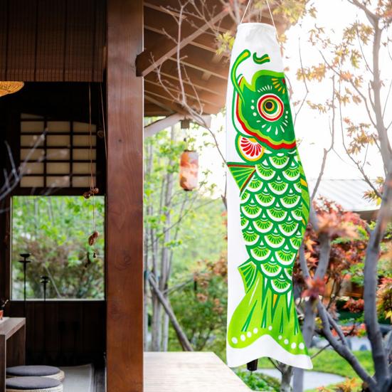 Рыболовный ветроуказатель, японский карповый вымпел, флаг, ветроуказатель Koinobori, наружный подвесной баннер, украшение для садовой террасы