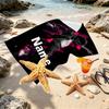 Custom Name Personalized Michael Jackson Print Beach Towel, for Trip Camping Beach Party Home Decor, Birthday Gift for Family & Friends