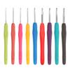 Crochet Hook and Knitting Needle Set, 9-Piece Set, Multiple Colors, with Cushion Grip, Easy To Hold