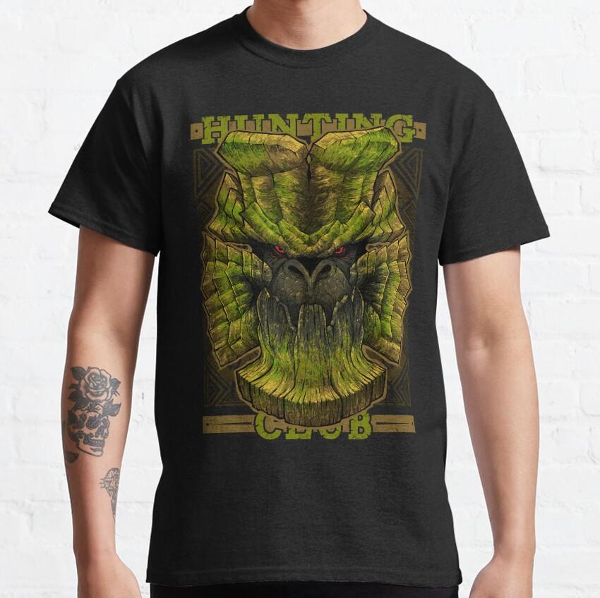 Hunting Club Mizutsune Monster Hunter Gaming Videogames Hunt Vintage Cotton Tee Short Sleeve T Shirt for Men Plus Size Clothes