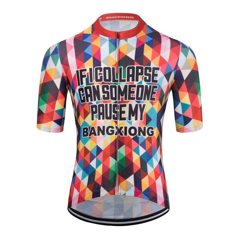 Новинка 2023 года, велосипедный костюм с короткими рукавами, высокая эластичность, быстросохнущий дорожный велосипед, мужской летний дышащий топ