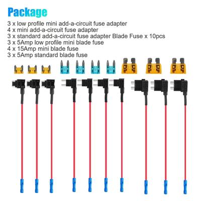 Набор из 10-ти предметов, популярный трансграничный автомобильный блок предохранителей: Средний, Маленький, Микро, Мини ATC/MINI