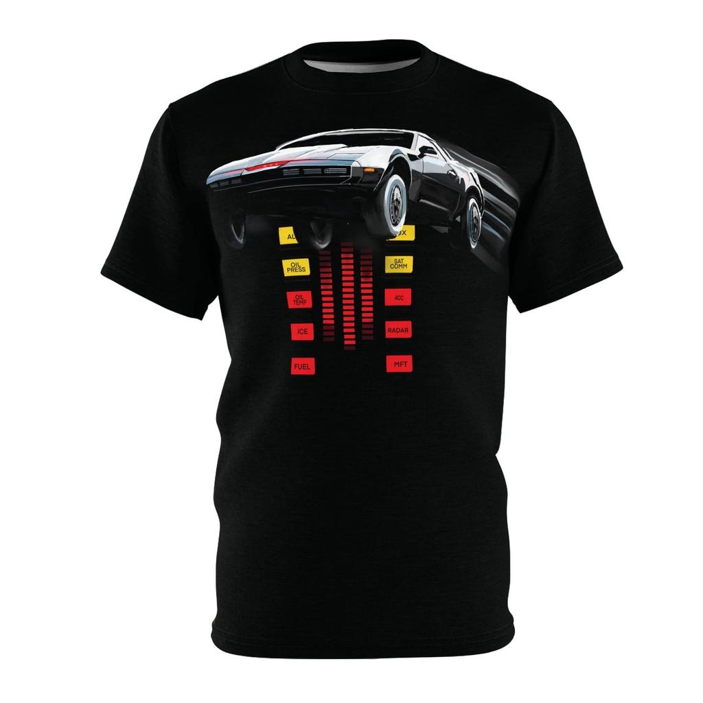 Knight Rider Kitt 2000 Trans Am tv Car Unisex Cut Sew Tee,