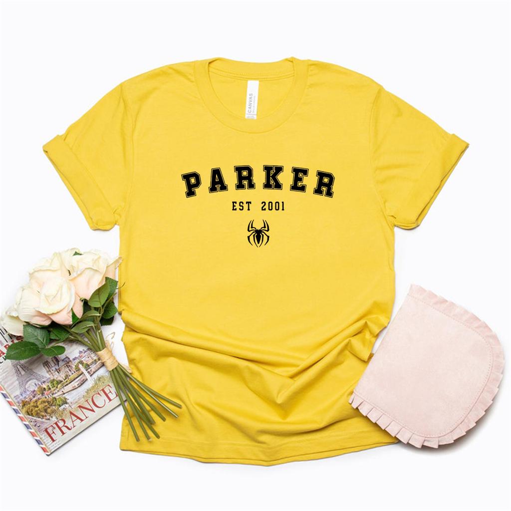Parker Est 2001 T-Shirt Tom Holland Shirt Superhero Shirts Gift for Fans Unisex Graphic Tee Summer Top Short Sleeve Unisex Tshirt Unisex