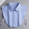 Men's Detachable Pure Cotton Shirt Collar for All-Season Business Wear