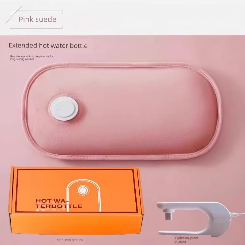 [National Standard] Hot Water Bag Rechargeable Hot-Water Bag Hand Warmer Belly Compress Electric Heater Explosion-Proof Heating Pad
