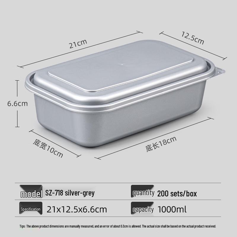 COFLYEE Disposable Rectangular Meal Prep Containers