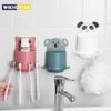 Cartoon Animal Toothbrush Holder Bathroom Accessories Set Toothbrush Toothpaste Wall Suction Storage Holder Container Organizer