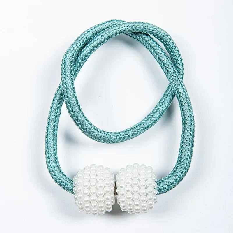 Новые магнитные зажимы для штор Pearl, держатели для штор, зажимы для пряжек, подвесные шарообразные пряжки, аксессуары для декора штор