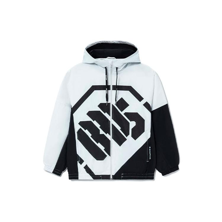 Li-Ning Мужская толстовка с капюшоном BAD FIVE Sports Basketball 'White Black' AFDS075-1