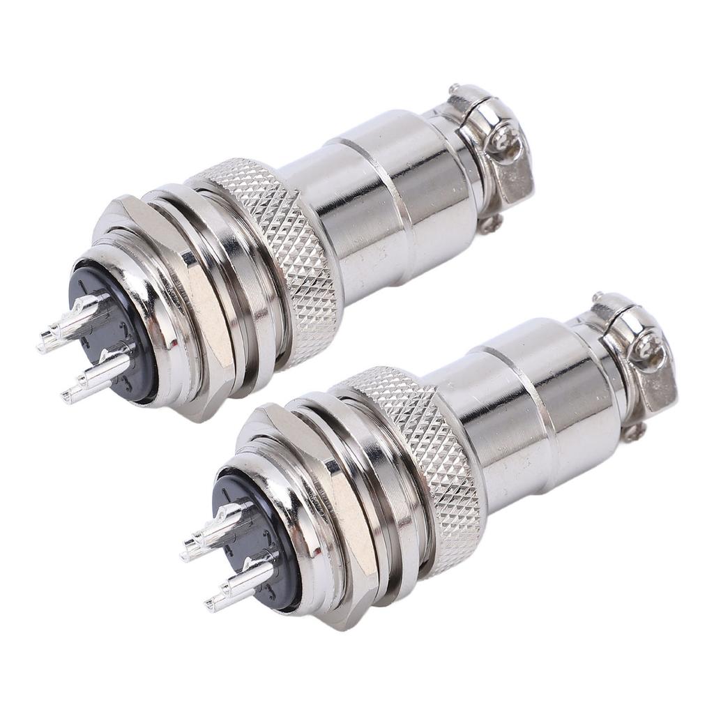 2 шт. Авиационный штекер-розетка, разъем, корпус из цинкового сплава, медные посеребренные контакты, 4 контакта