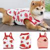 Cute Fruit Print Cat Dog Vest Shirt for Small Dogs Pet Camisole Clothes Summer Cotton Puppy Chihuahua Shiba Inu Mascotas Shirts