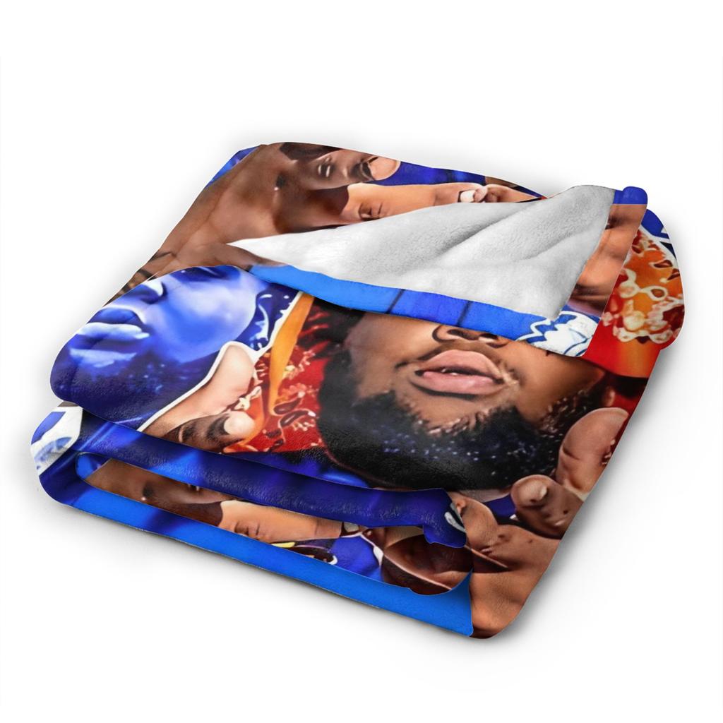 Rapper rod wave Blanket Decorative Flannel Bedding Throws For Couch Bed Super Warm Custom Quality Bedspread Gift