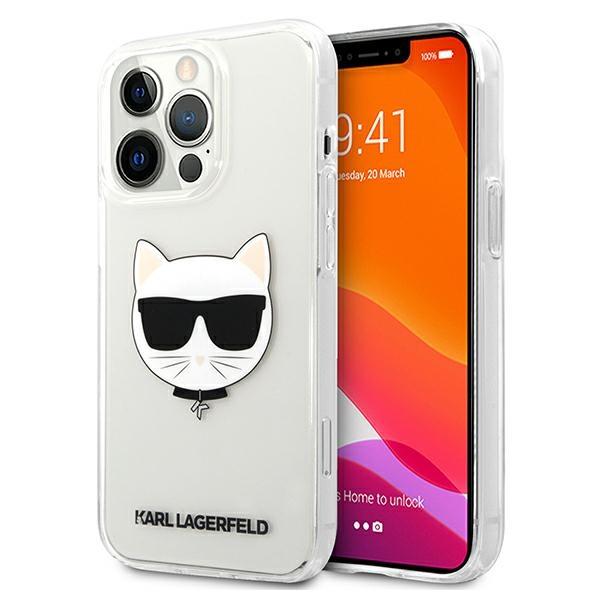 Etui do iPhone 13 Pro Max Karl Lagerfeld Choupette Head Przezroczyste