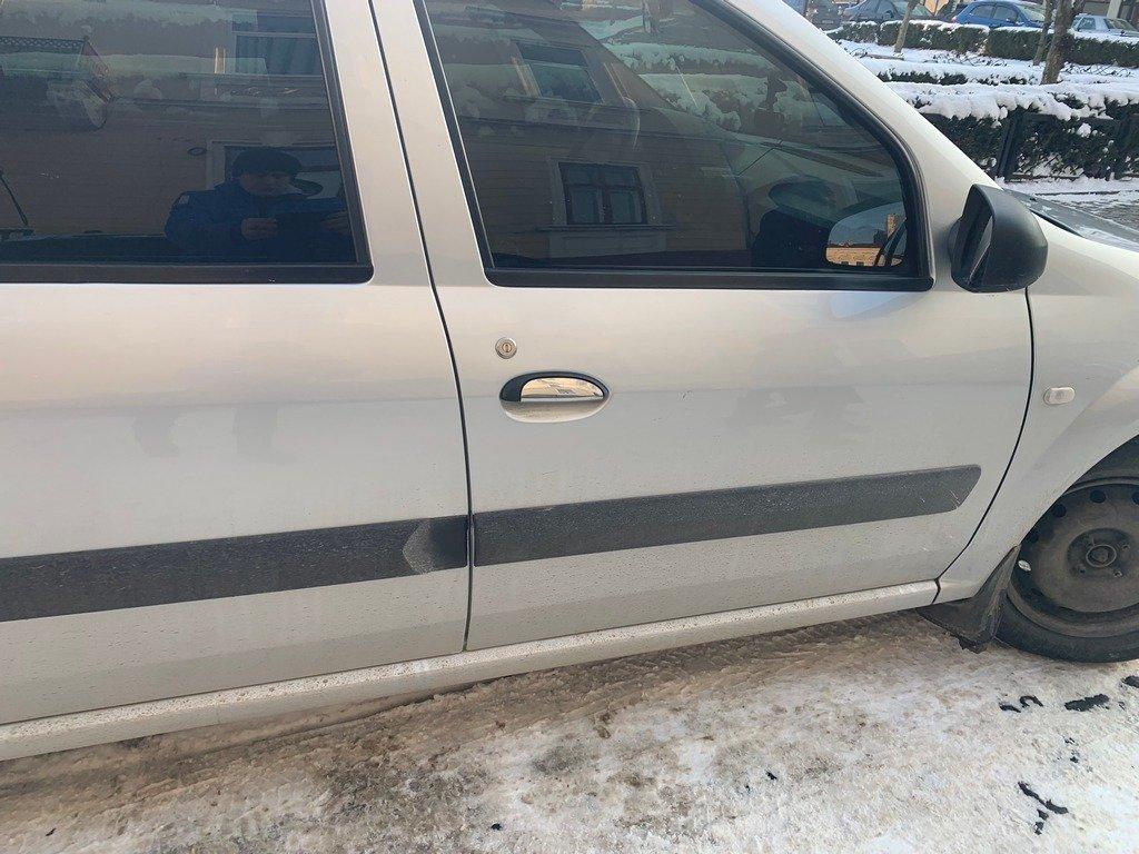 Накладки на ручки (нерж.) 4 шт, Carmos - Турецкая сталь для Renault Clio II 1998-2005 гг