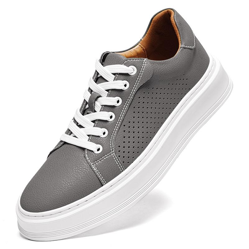 Fashion Genuine Leather Men's Summer Shoes Breathable Sneakers New Arrival Male Skateboard Footwear Versatile Trainers Tenis Masculino