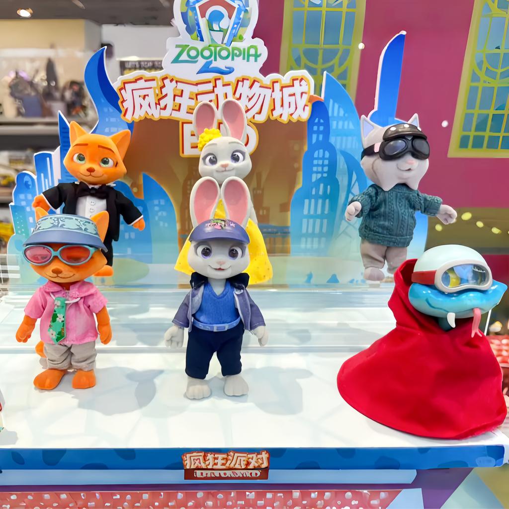 Оригинальная серия Zootopia Crazy Party2 BJD Милая Модная Артикулированная Сочлененная Фигурка Коллекционная Модель Украшение Подарок