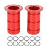 Mountain Road Cycle Hub Thru Axle Adapter 15MM To 12MM Front Thru Axle Adapter Aluminum Alloy Red