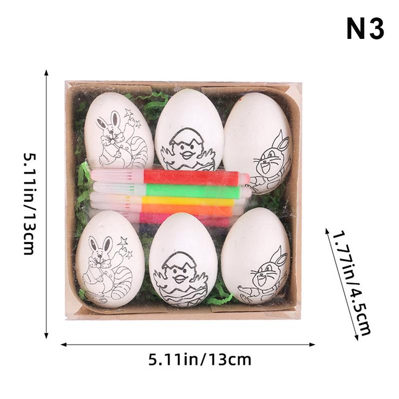 NEW Easter DIY Hand-painted Eggs Cartoon Bunny Painting Eggs Kit Children's Handmade Gifts Easter Decoration