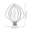 Насадка для электрического миксера из нержавеющей стали для Kitchenaid K45Ww 9704329