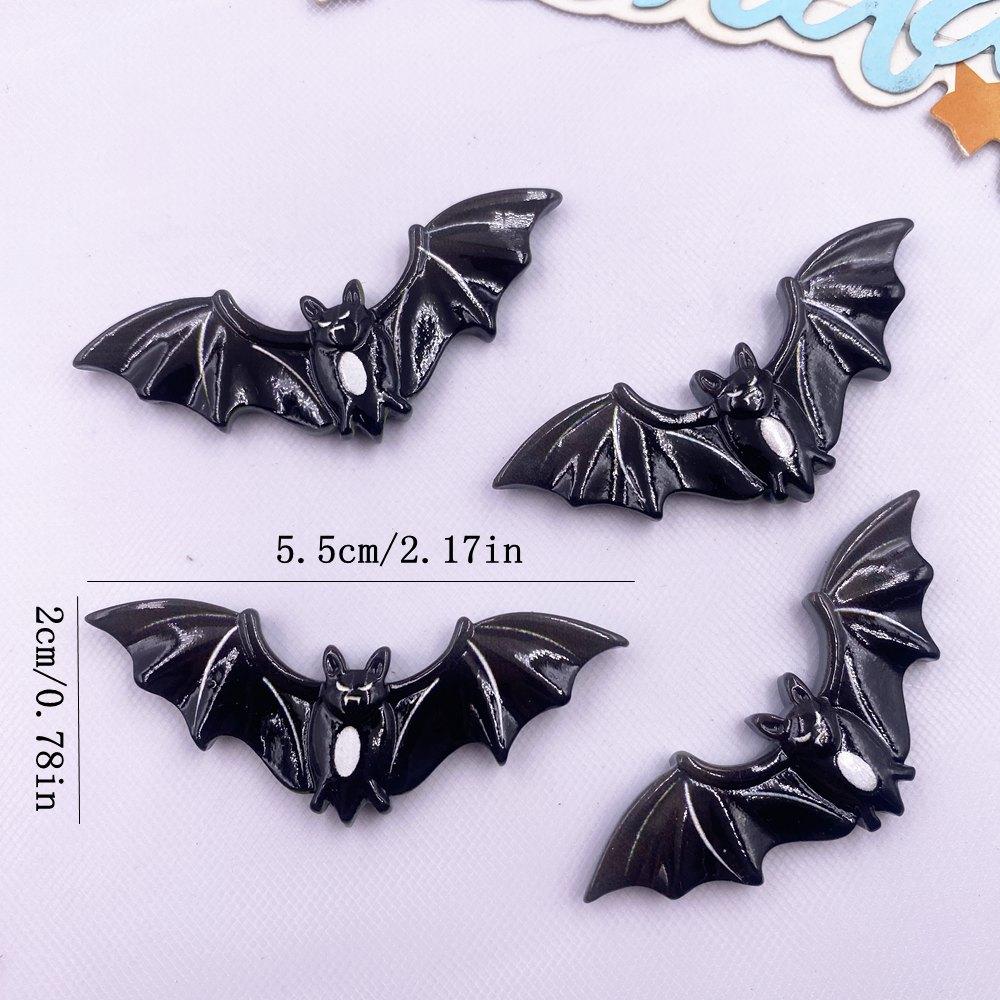 8 шт. Полимерные красочные 3D Большая тыква Голова черепа Призраки Дом ведьмы Фигурки Плоская задняя сторона Каменный декор DIY Хэллоуин Скрапбукинг Поделки