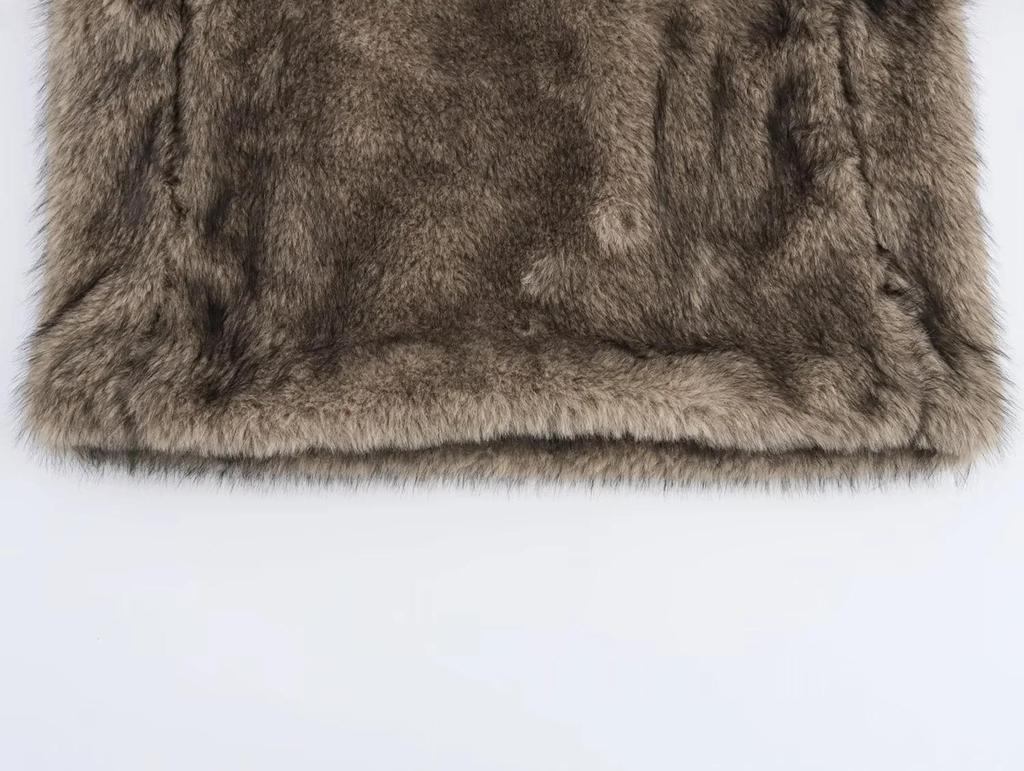 Women's Autumn/Winter European & American Style Faux Fur Coat - Fashionable, Versatile & Warm