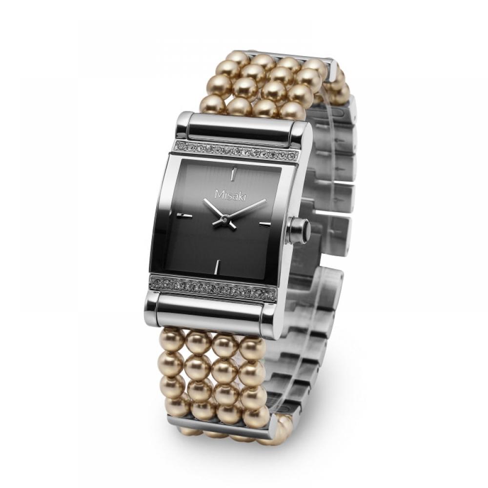  Официально импортированные оригинальные женские металлические часы MiSaki QcrwpariSiennebr PariSian Pearl City