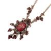 [D6107] - Designer Necklace 'Royal Givré' Red