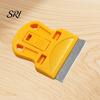 Stainless Steel Blade Scraper 3Pcs Small Cleaning with Tile Spatula Car Precision Scraping Tool Window Home Sticker Remover Essential for Adhesive