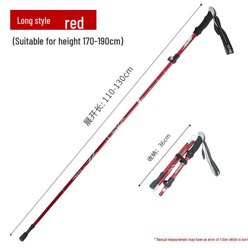 Ultra-Light Folding Aluminum Alloy Trekking Pole for Hiking