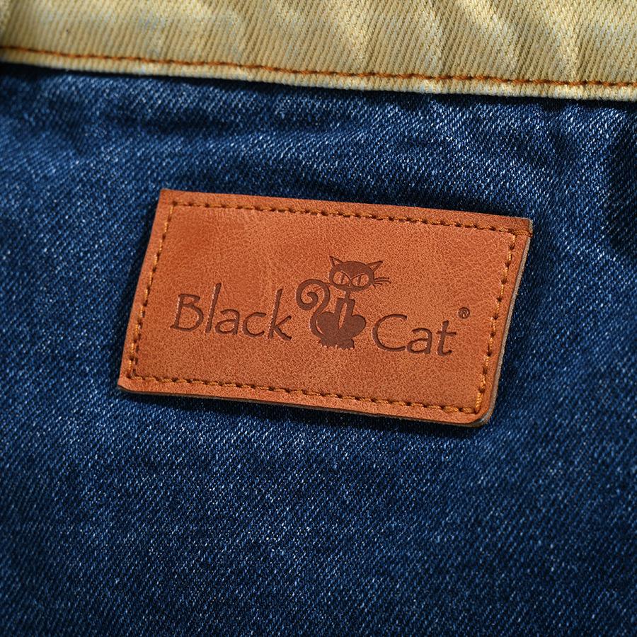 Contrast Color Splicing Denim Bag Personalized Retro Street Slid Shoulder Bag Commuter Large Capacity Tote Bag